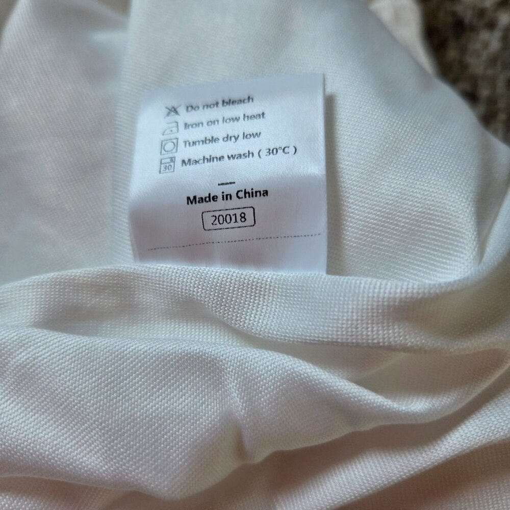 Cottagecore Dress Lg Cream Romantic Empire Waist Puff Sleeves Lined Square Neck - Picture 8 of 9